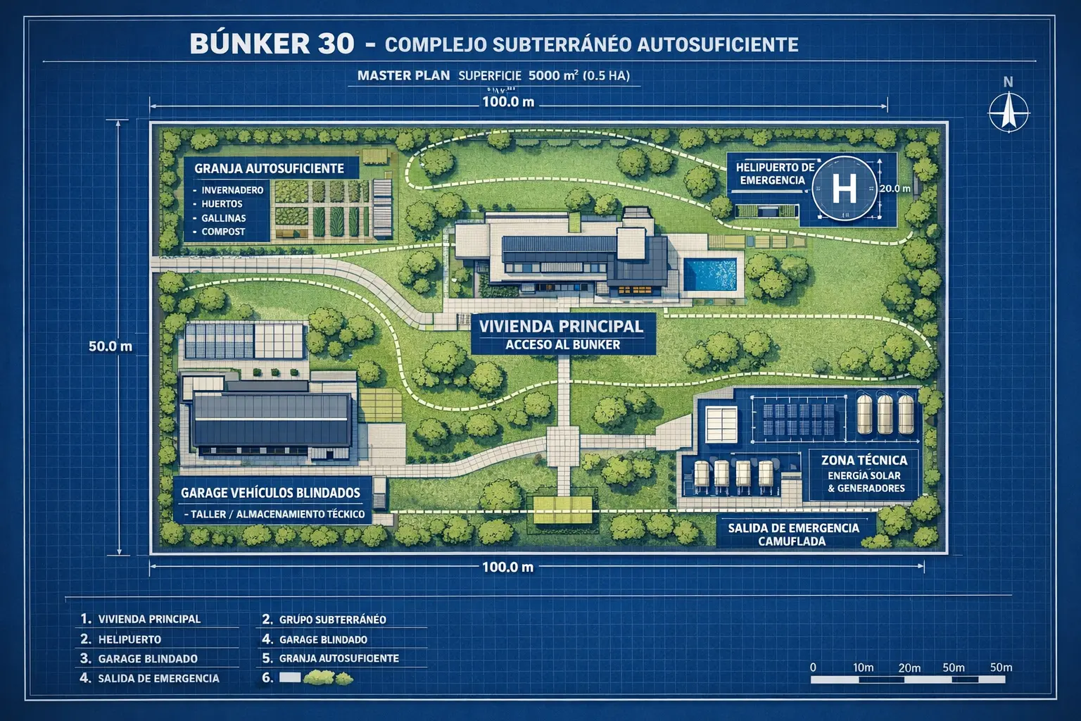 Plano general Búnker 30